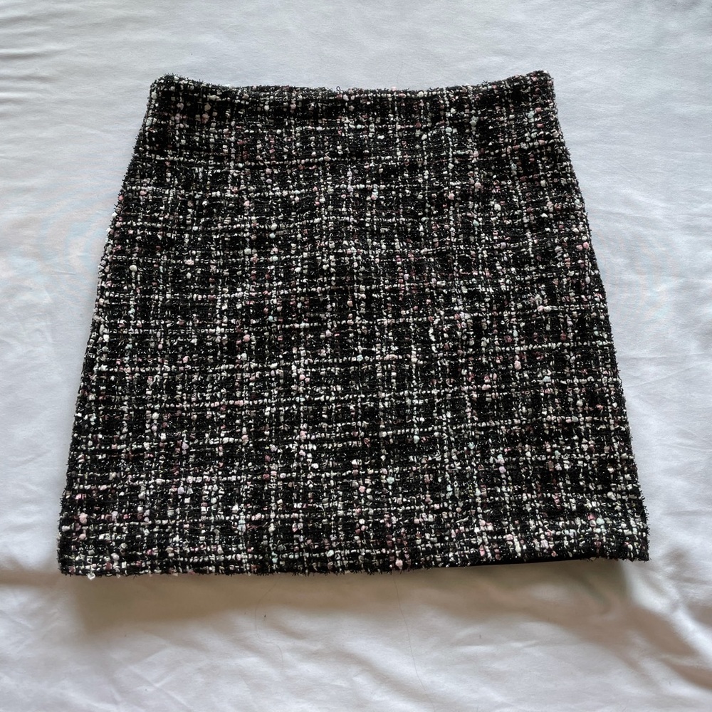 Pink Lily Tweed Skirt